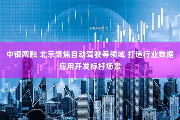 中银两融 北京聚焦自动驾驶等领域 打造行业数据应用开发标杆场景