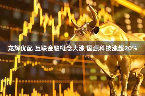龙辉优配 互联金融概念大涨 国源科技涨超20%